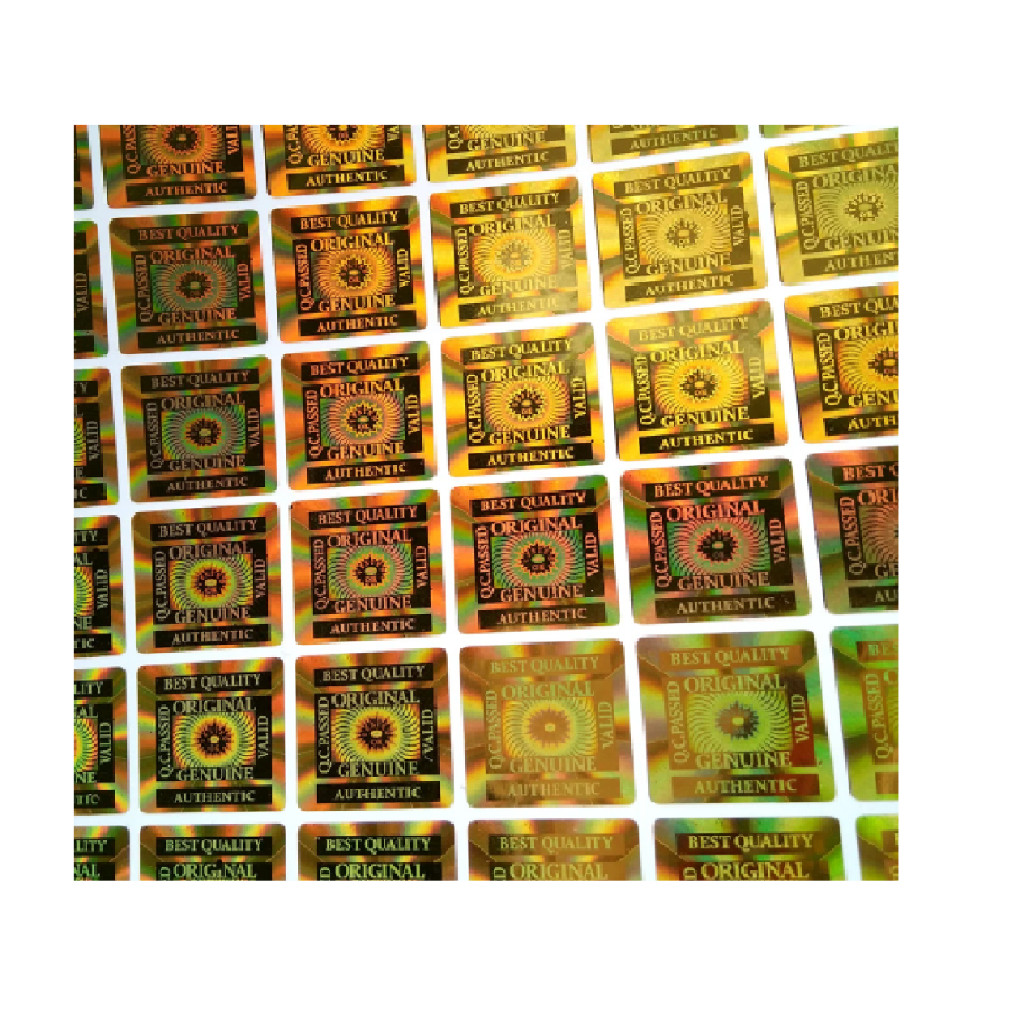 Selo de 1,5cm x 1,5cm Quadrado Adesivo Holográfico VOID Lacre Segurança Originalidade Autenticidade