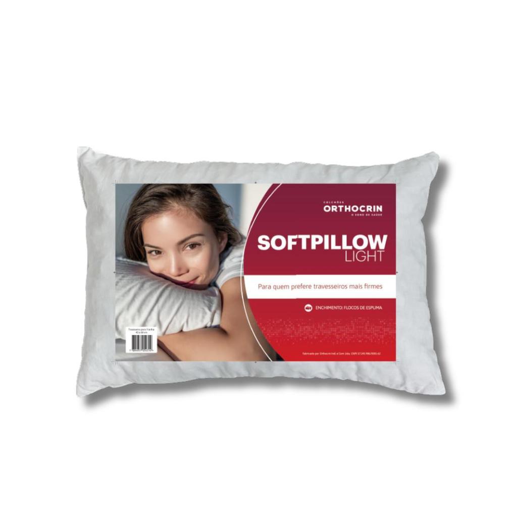 Travesseiro Flocos de Espuma Orthocrin Softpillow Light