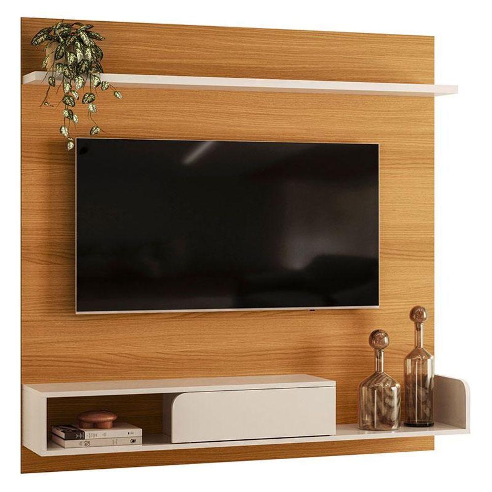 Painel Para Tv Suspenso Evo Cinamomo Off White - Hb Móveis