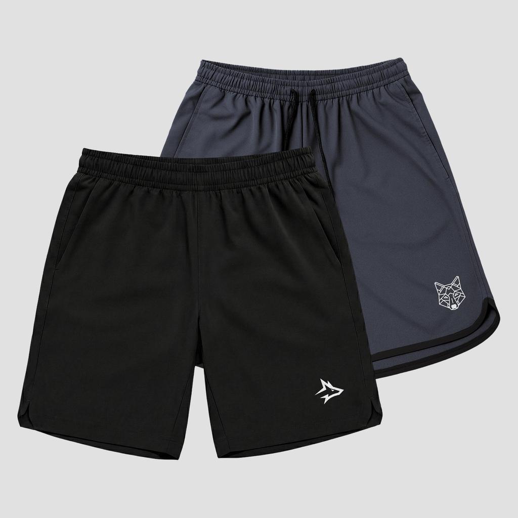Kit 2 Bermudas Masculinas Dry Academia Lobo Alpha Co em Oferta na Shopee