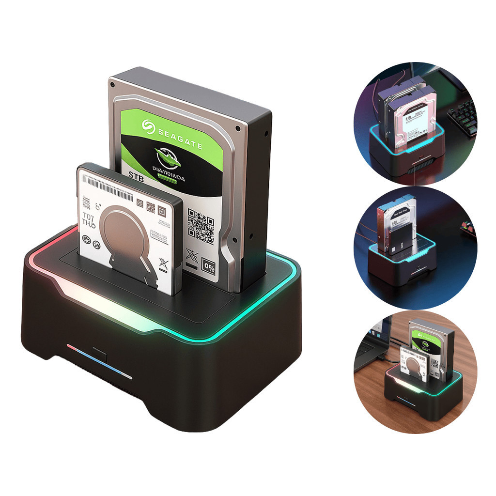 Dockstation Leitor De Hd Externo Com Suporte A Clonagem