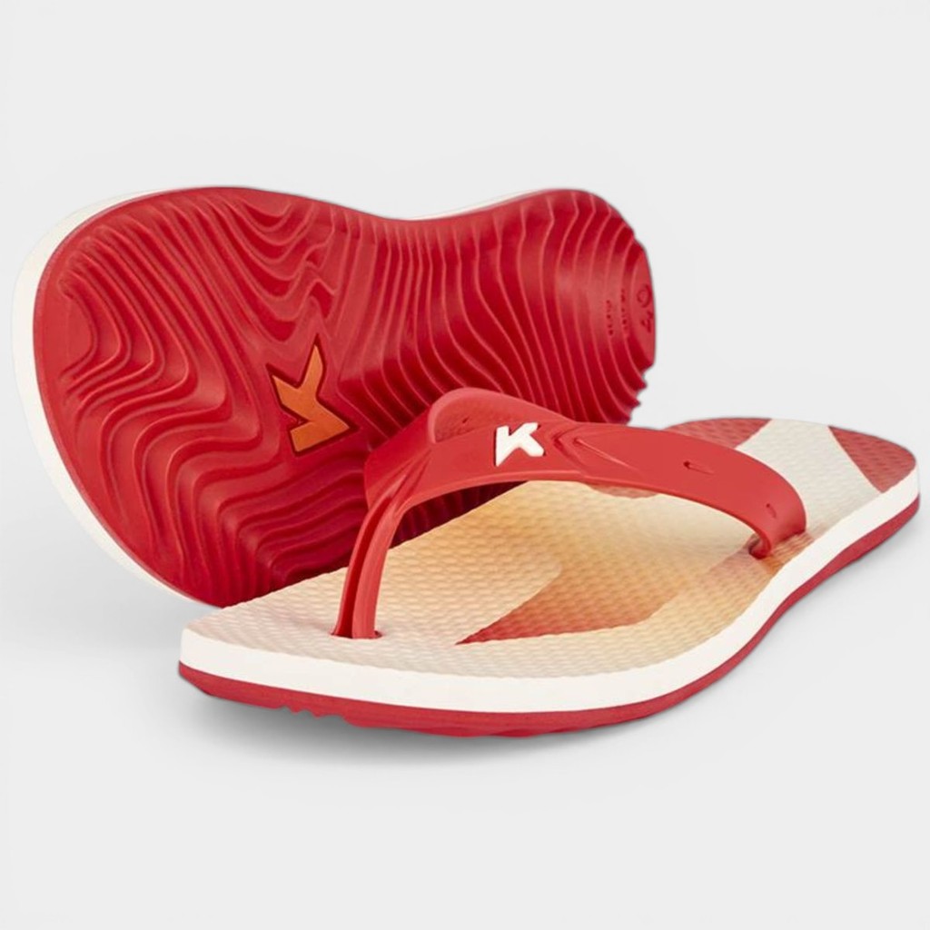 Chinelo Kenner Summer Clean Masculino - Branco e Vermelho em Oferta na Shopee