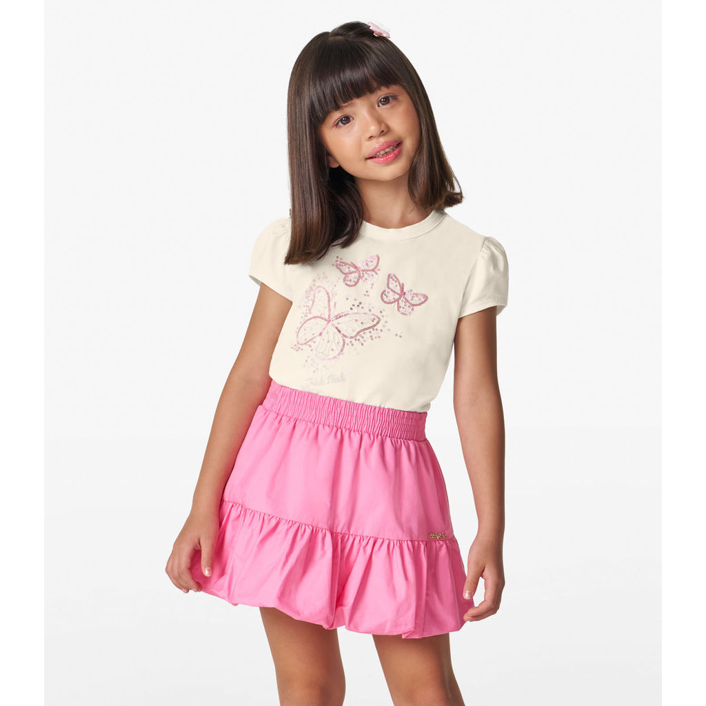 Blusa feminina em Cotton Leve Trick Nick Off White em Oferta na Shopee