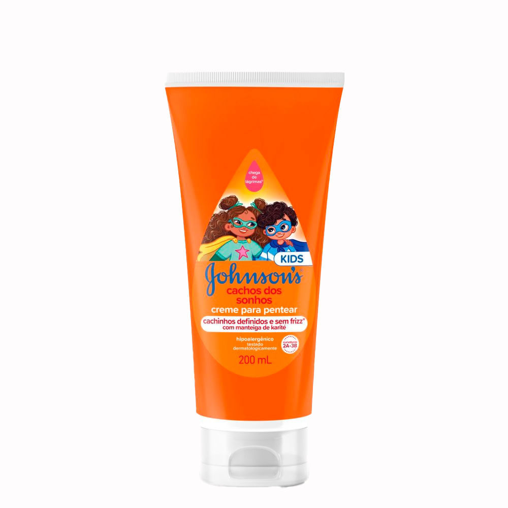 Creme de Pentear Infantil Johnson's Cachos dos Sonhos 200ml em Oferta na Shopee