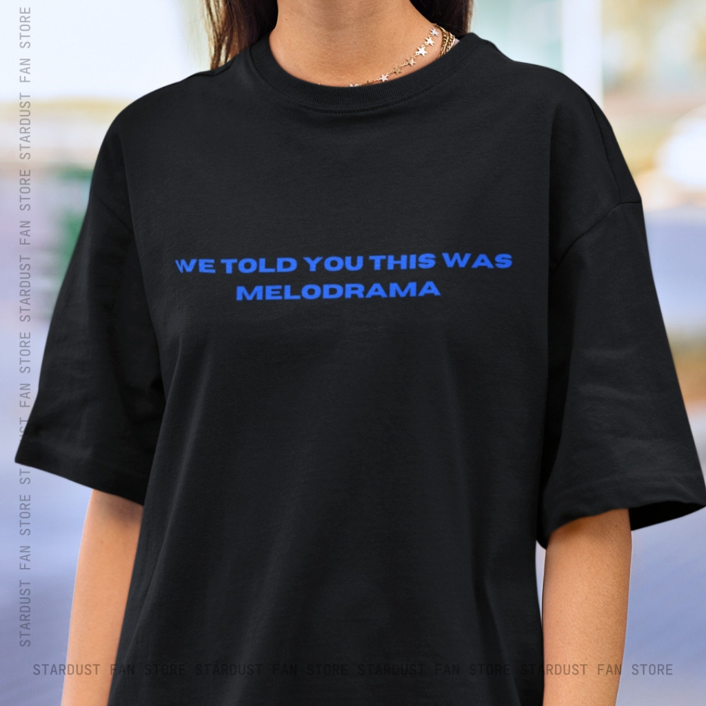 [Camiseta Premium em Algodão Puro]TT Camiseta 100% Algodão LORDE Melodrama POP Blusa Unissex Preta Branca Baby Look
