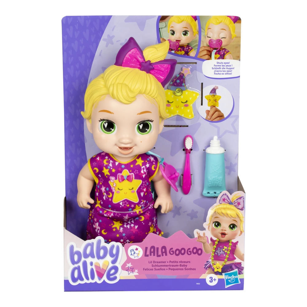 Boneca Baby Alive Pequenos Sonhos Lala Googoo Bebê de Cabelos Loiros em Oferta na Shopee