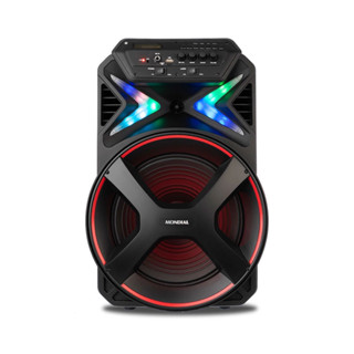 Caixa Amplificada Connect Lights Mondial Bivolt 400W RMS Preto/Vermelho - CM-400 em Oferta na Shopee