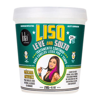 Máscara Antifrizz Liso, Leve And Solto Lola Cosmetics 230g em Oferta na Shopee