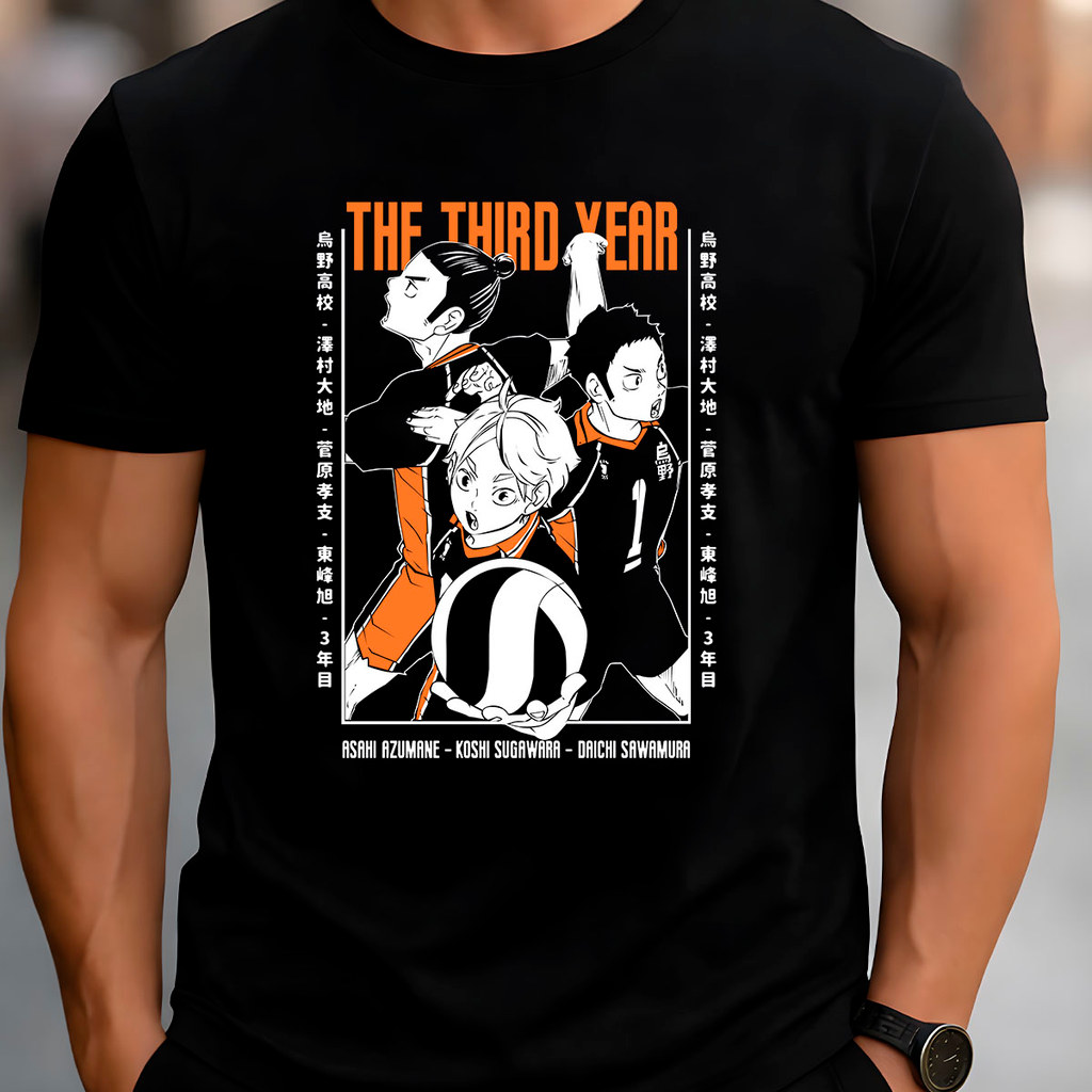 Camiseta Anime Haiiikyu The Third Year Vôlei MangáT-Shirt Masculina Feminina 2026 Camisa