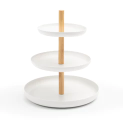 Porta-Acessórios de Metal E Bambu 20cm - Oikos