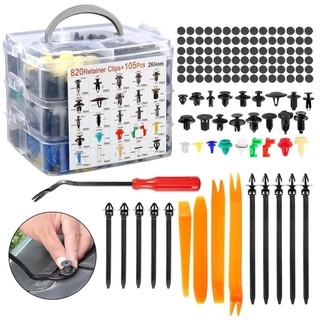 Kit de Substituição de Rebite de Fixação de Nylon 820 peças, com Parafusos de Manga e Fer…