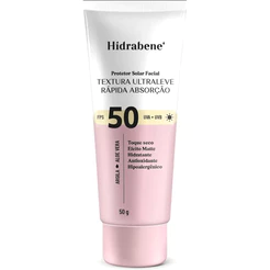 Protetor Solar Facial FPS 50 Hidrabene TEXTURA ULTRALEVE 50g