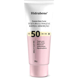 Protetor Solar Facial FPS 50 Hidrabene TEXTURA ULTRALEVE 50g