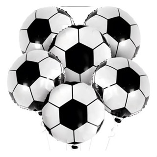 5/10/15 Balão 43cm Metalizado Bola De Futebol Grande em Oferta na Shopee