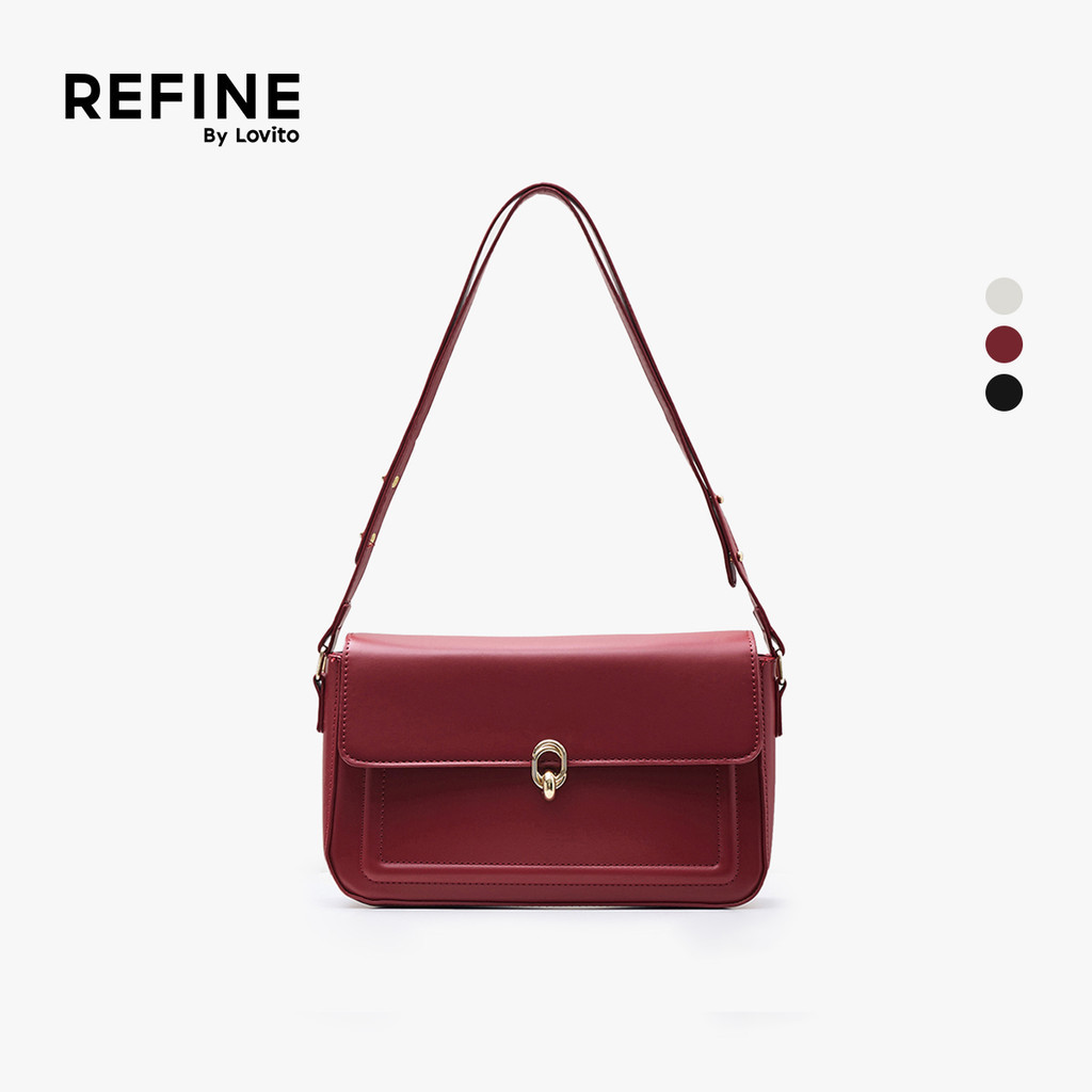 (Refine by Lovito) Casual liso pequeno quadrado Bolsa feminina LFAR9079