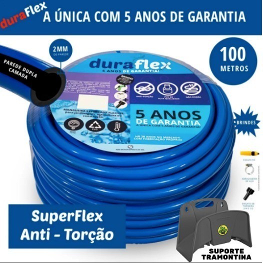 Mangueira de Jardim Doméstica Anti Torção Siliconada 100mts Profissional