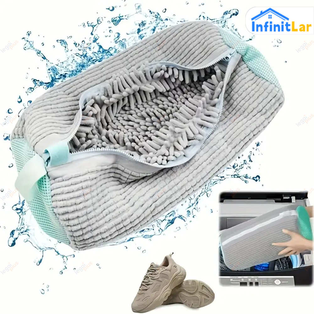 Saco de Lavagem para Tênis e Sapatos - Mantém a Forma Original na Lavanderia em Oferta na Shopee