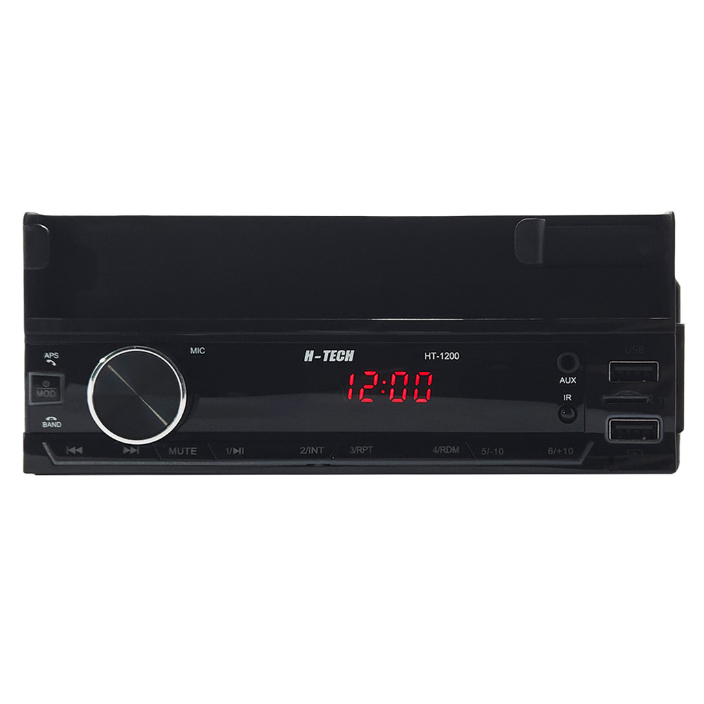 Som Automotivo Bluethooth H-Tech HT-1200 MP3 Player Rádio Fm Usb Controle Remoto SD Card