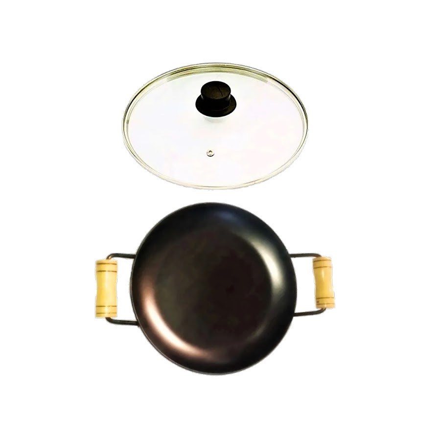 Chapa Disco Arado Chapa de Aço Carbono Alça Madeira TV 27cm