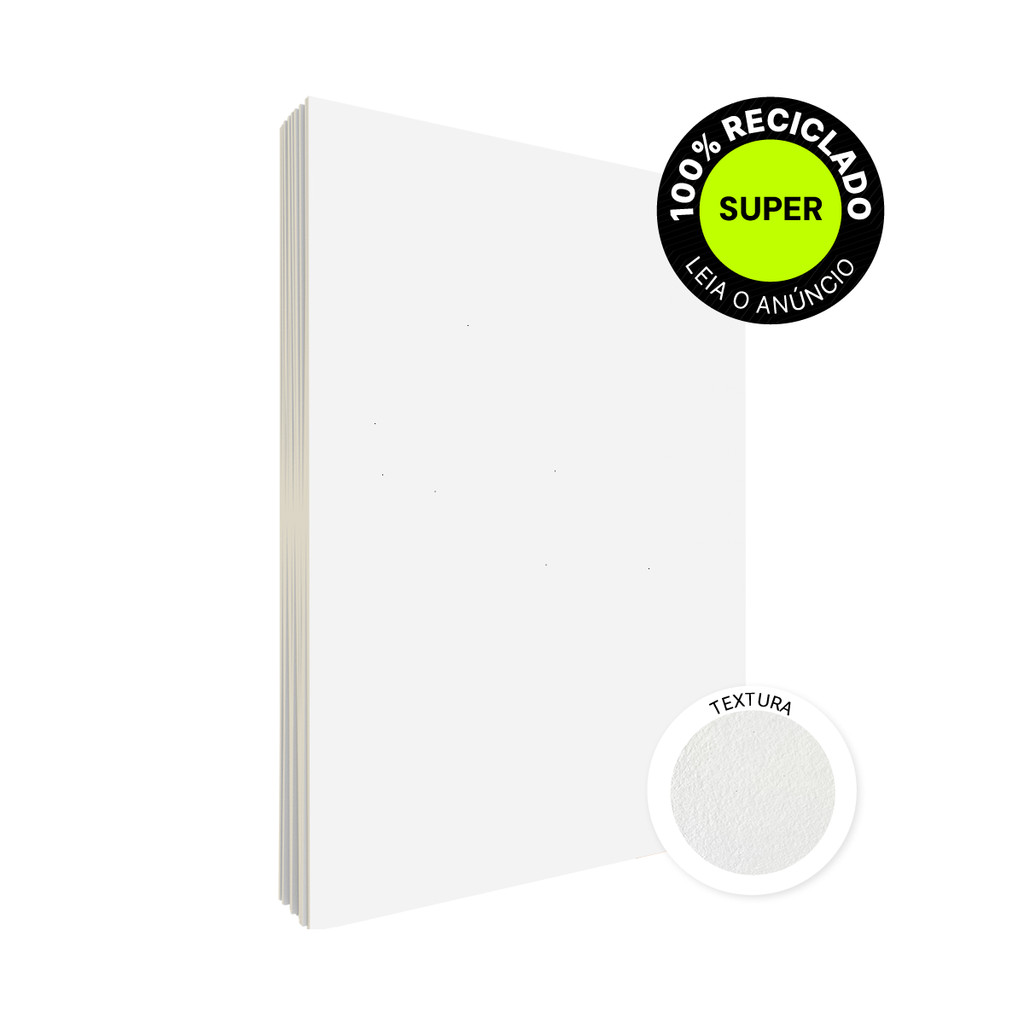 Papel Artístico 400g Aquarela, Lápis, Guache e Marcadores 20 folhas