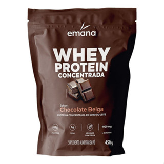 Whey Protein Chocolate Belga 450g Emana Chocolate Chocolate Chocolate em Oferta na Shopee