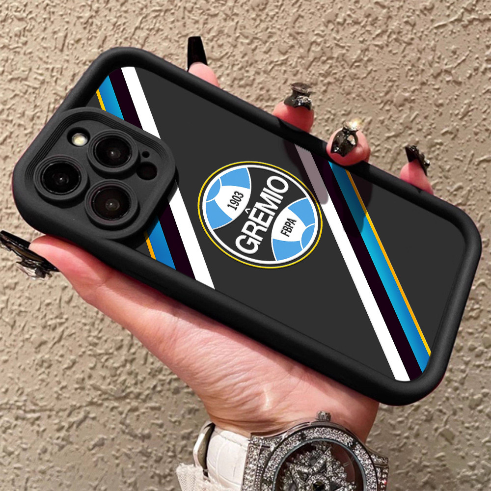 Capa Capinha Para iPhone17 16 15promax plus 12 13 14 11 7+ 8+ XsMax com estampa de logotipo GREMIO H00060