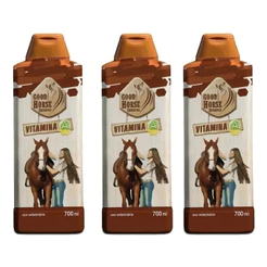 Kit Com 3 Shampoo Vitamina A Procanine Good Horse Com 700 Ml