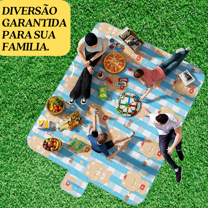 Bolsa Tapete De Piquenique Portátil - Resistente e Impermeável