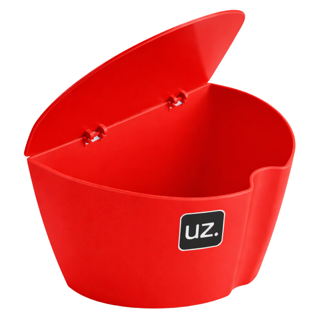 Saleiro De Plástico Vermelho UZ 9x16cm