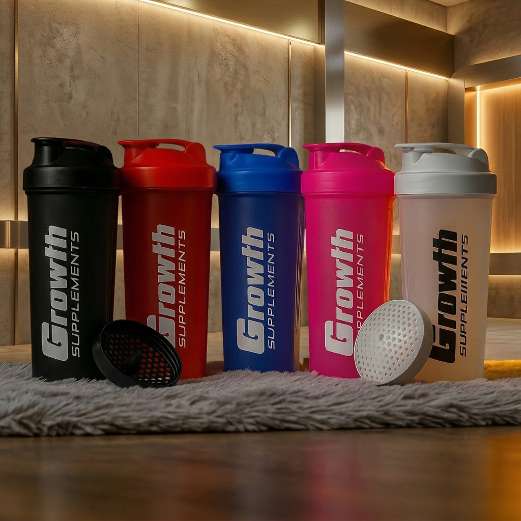 Coqueteleira Growth 600ml Original Para Academia Garrafa Squeeze Shaker