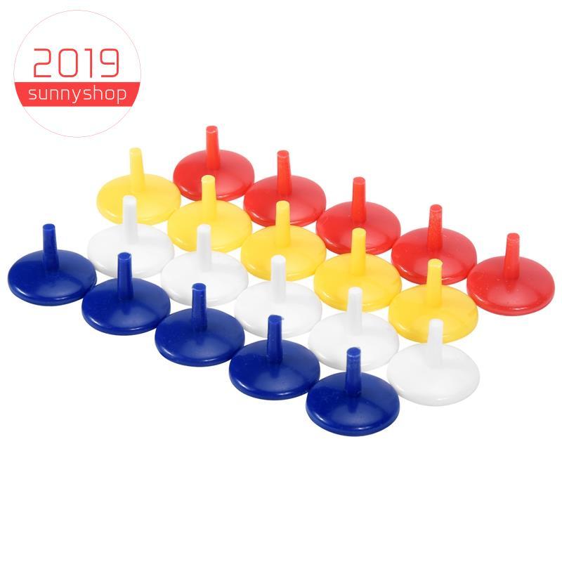 [Bestseller S] 50 PCS Marcador De Bola De Golfe 18mm Cor Aleatória