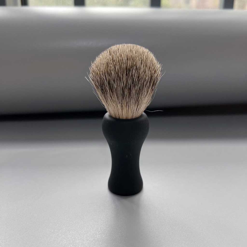 Escova de barbear masculina de bem-estar da família, escova de cabelo de texugo importado, creme de barbear, escova de e