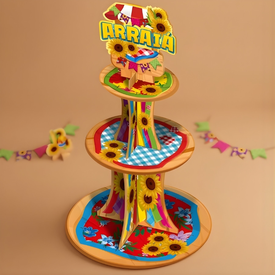 Suporte Para Doces Arraiá - 44,5x29cm - 1 unidade - Regina - Rizzo