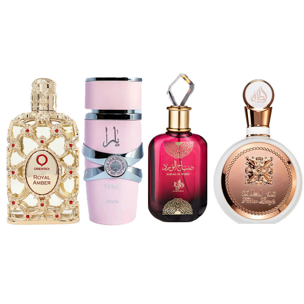 Perfume Árabe Feminino Fragrância Oriental Luxo Alta Fixação Presente