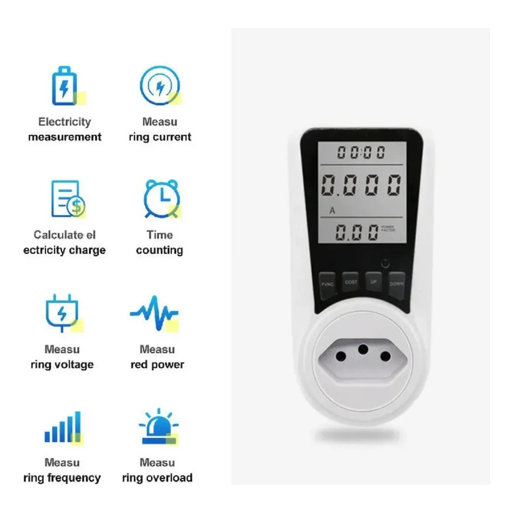 Wattimetro Digital Medidor De Consumo Energia Tomada