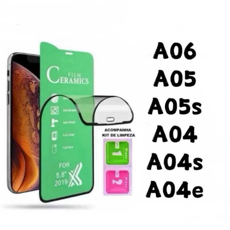 Película Cerâmica 9D 3D Samsung Gel Hidrogel Flexíve Para Samsung Galaxy A06 A05 A05s A04 A04s A04e