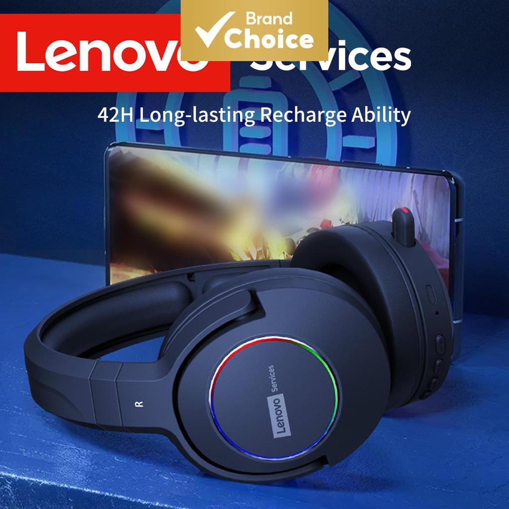 Fone de Ouvido Gamer Lenovo à Prova D'água, Bluetooth 5.4, Tri-Modo, 2.4G Ultra-Baixo Latência, Microfone Isolador de