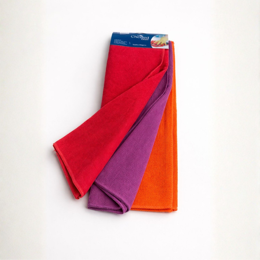 Kit Toalha Microfibra 40x40cm Limpeza  3, 6, 9 ou 12 Panos Alta Absorção Não Risca em Oferta na Shopee