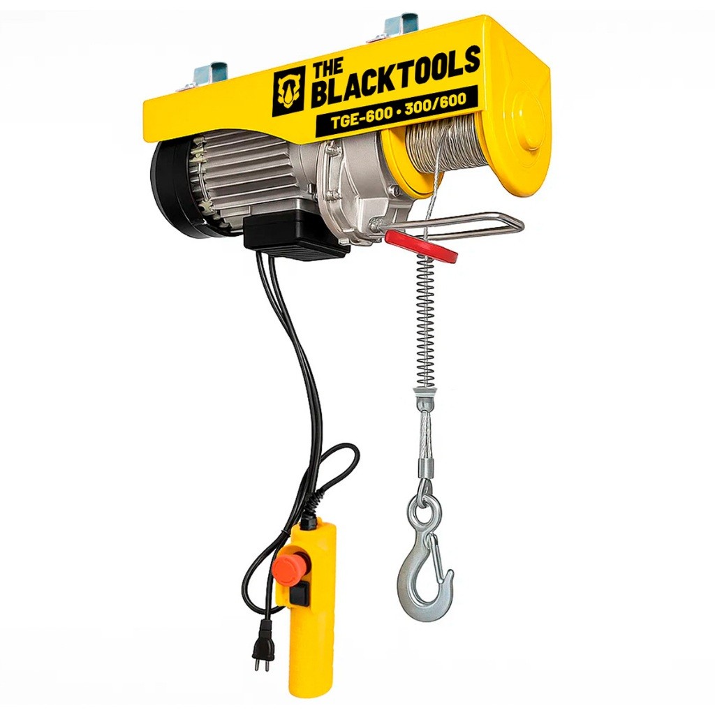 Guincho Talha Elétrica 300 A 600kg Capacidade Elevação Até 12m 1500w Tge-600 The Black Tools