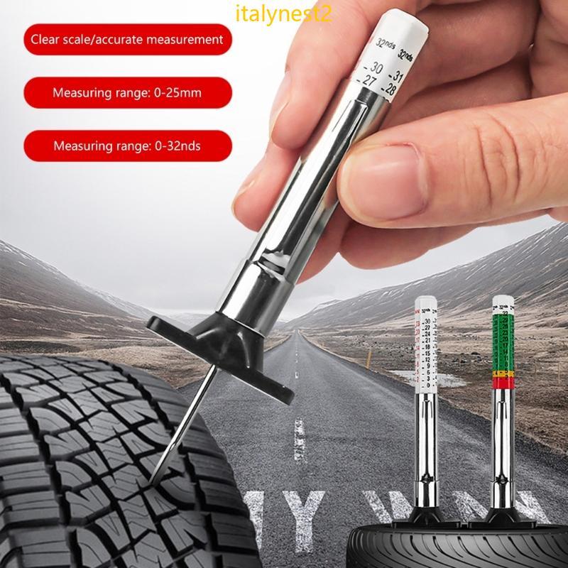 Caneta Medidora Pneu Carro Billy, Testador Medidor Profundidade Automotivo 0-32nds 25mm