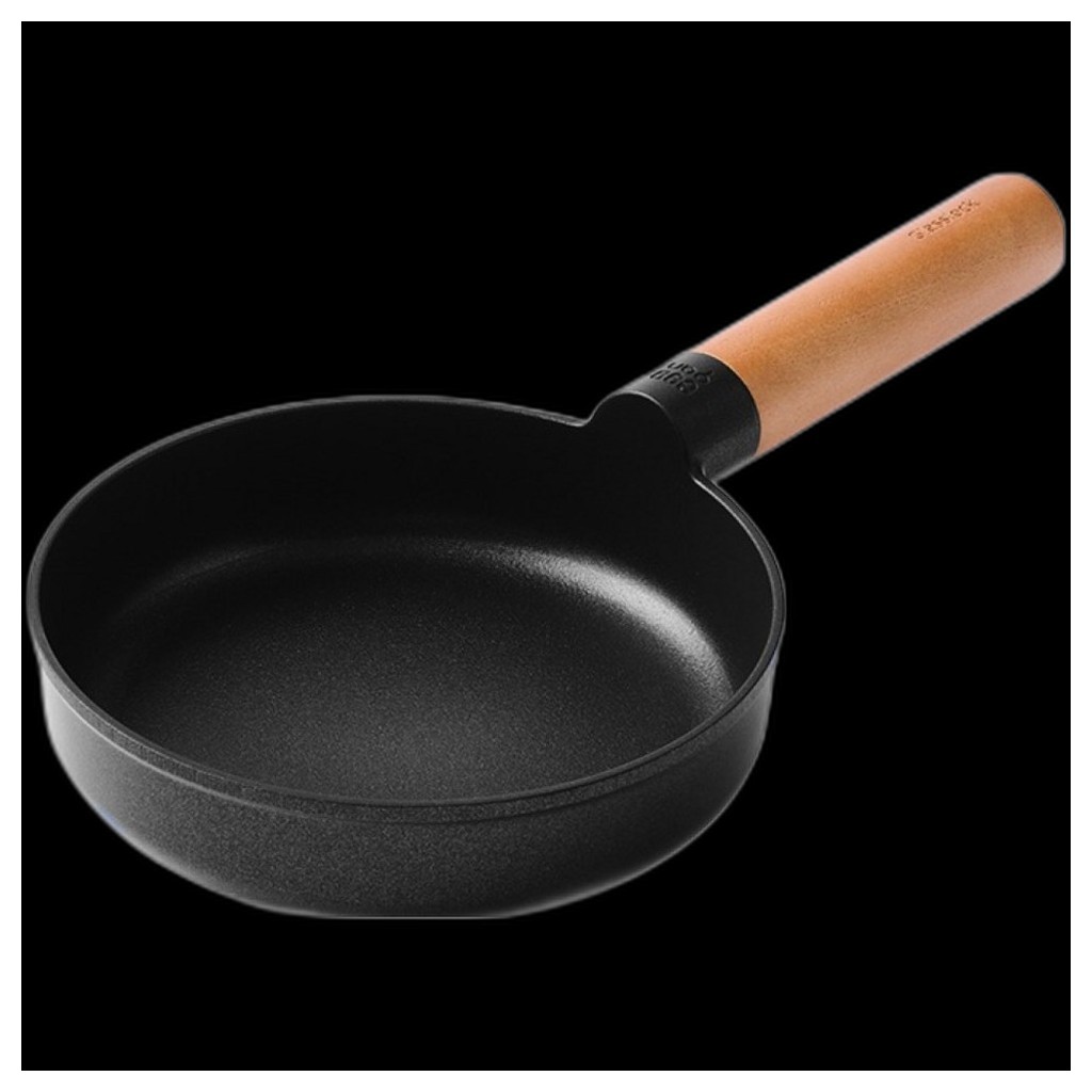[cheftopf] Mini Forma De Ovo Com Cabo De Madeira IH Por Indução Glasslock , 16.7 Cm , 1 Unidade/Panela Coreana Da 이