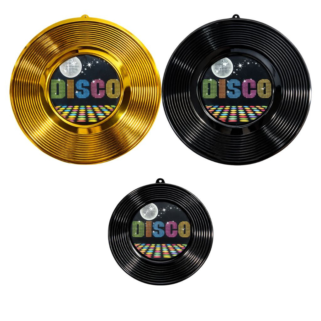 Enfeite Decorativo Carnaval Disco Retrô Metalizado em PET Anos 70