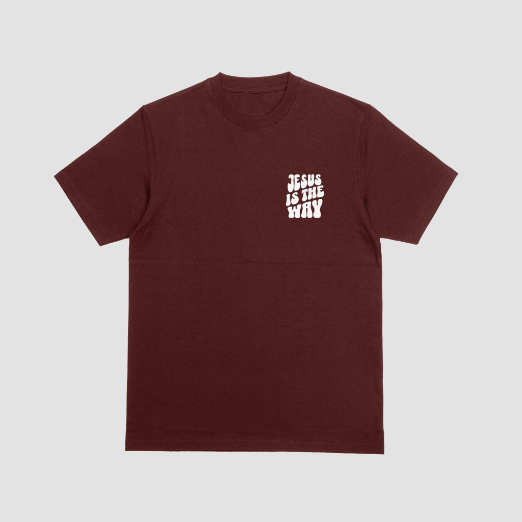 [Camiseta Premium em Algodão Puro]CC Camiseta Masculina Unissex Jesus Is The Way Streetwear Cristã - 100% Algodão 30.1