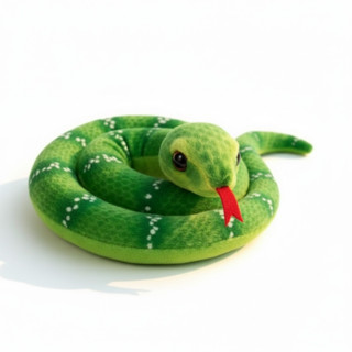 Cobra De Pelúcia Realista 13cm Cascavel Enrolada Serpente Miniatura Marrom Verde Vermelha em Oferta na Shopee
