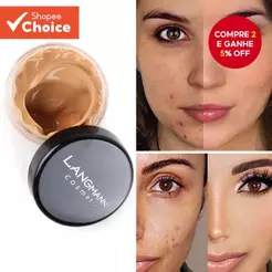 Langmanni 12ml Creme Base Corretivo Hidratante-Ilumina O Tom Da Pele , Longa Duração