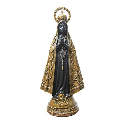 Imagem Nossa Senhora Aparecida em Mármore Bronze 42cm