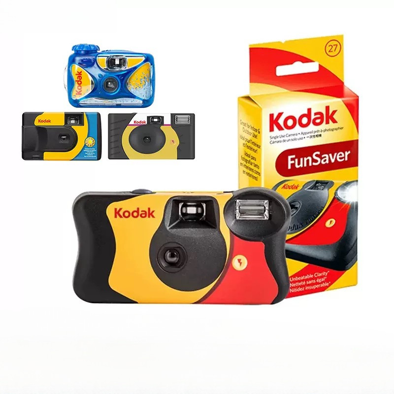 Câmera de filme descartável Kodak Funsaver Powerflash Luz do Dia