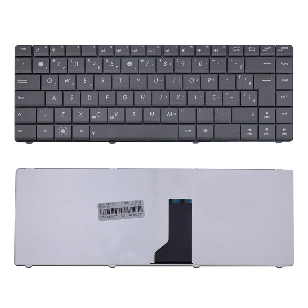 Teclado para Notebook Asus K43E PK130J06A25 | Preto ABNT2 em Oferta na Shopee