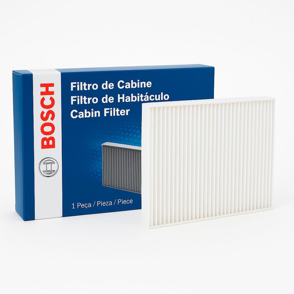 Filtro de Cabine Antialérgico Bosch Original 0986BF0637 para Ford Ranger 2013 Em Diante