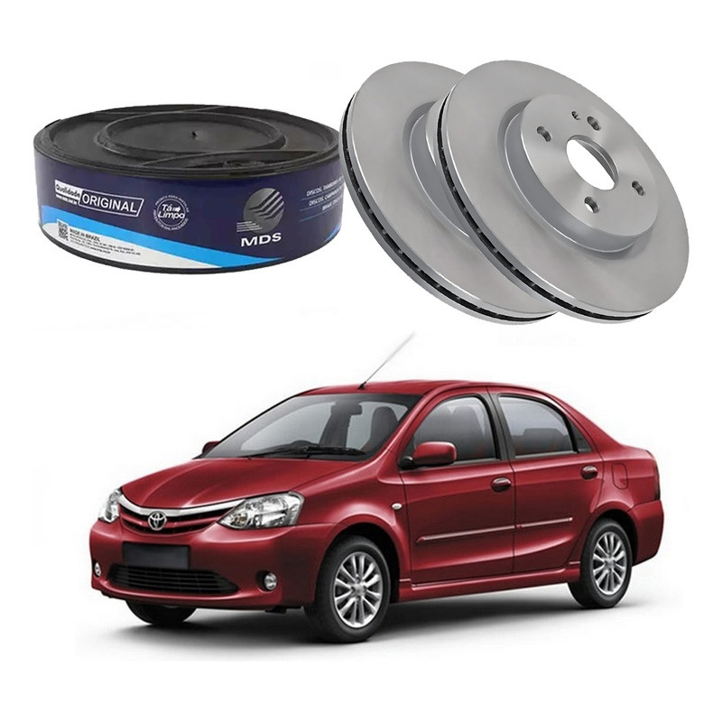 Disco Freio Dianteiro Ventilado Etios Sedan 1.5 2012 A 2016